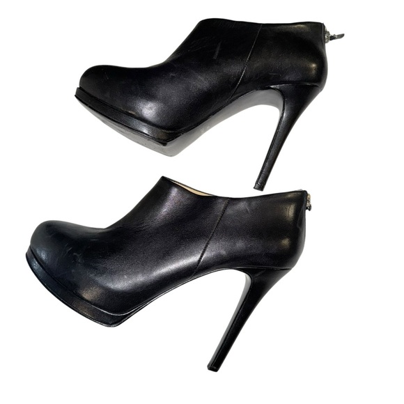 Nine West Black Heeled Ankle Boots - Picture 1 of 5